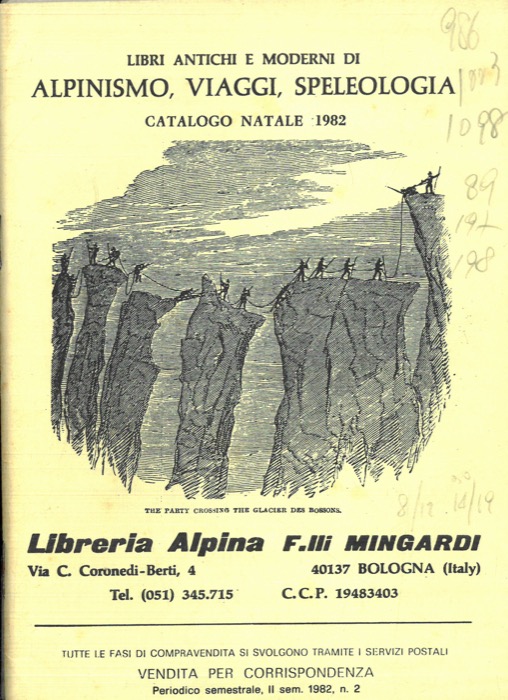 - - Libreria Alpina F.lli Mingardi. Bologna.
