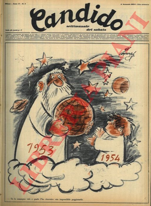 Guareschi - - Candido. Settimanale del sabato. 1954.