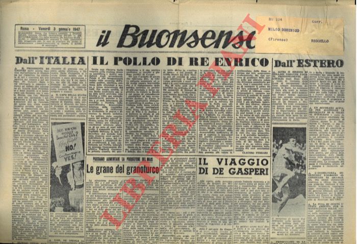 - - Il Buonsenso. 1947/1948.
