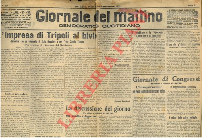 - - L'impresa di Tripoli al bivio.