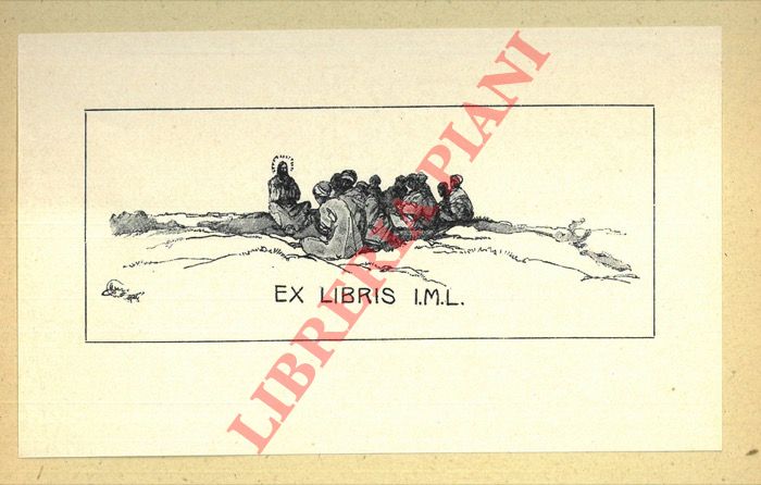 BURZI Sergio - - Due foglietti tipografici per I.M.L. (Ivan Matteo Lombardo) cm. 8,8 x 14,6 e 12 x 14