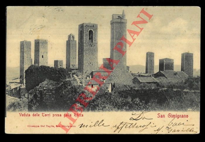 - - San Gimignano. Veduta delle torri presa dalla Rocca.
