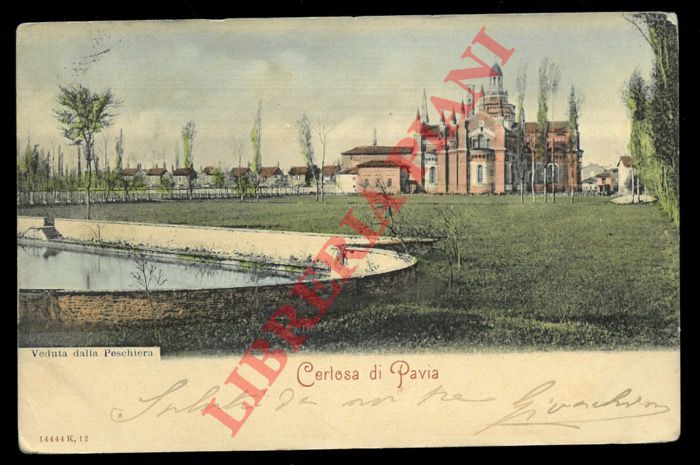 - - Certosa di Pavia. Veduta dalla Peschiera.