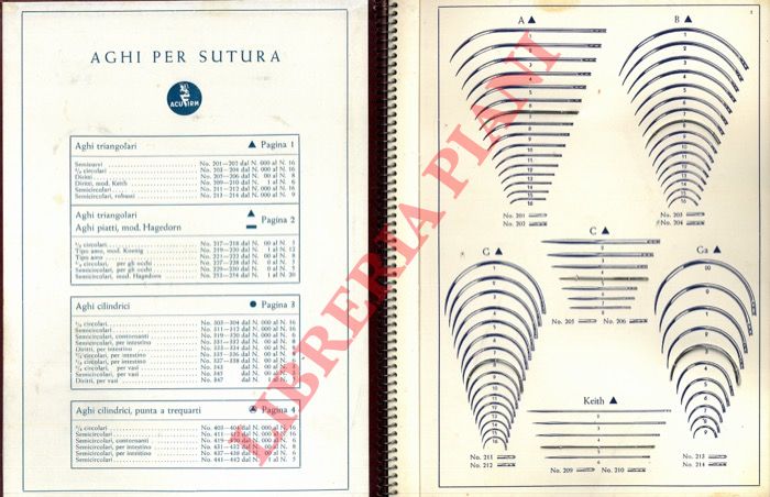 Acufirm - - Aghi per sutura. Wundnadeln. Aiguilles a sutures. Surgical needles.