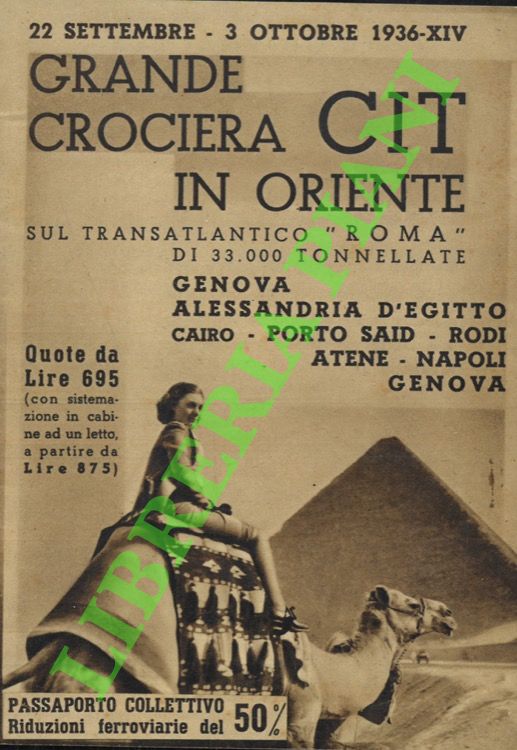 - - Grande Crociera CIT in Oriente. Transatlantico 
