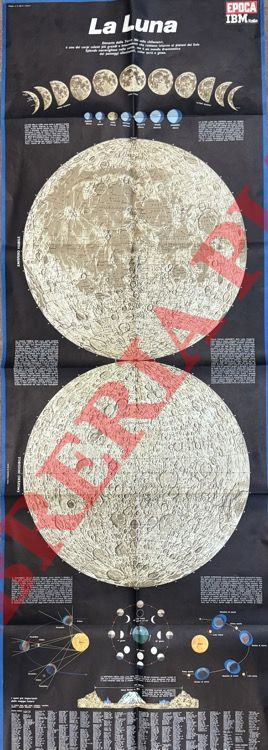 - - La luna. Mappa.