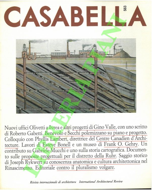 - - Casabella. 1989. Rivista internazionale di Architettura.