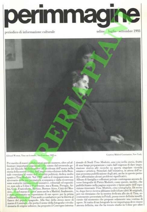 - - Perimmagine. Periodico d'informazione culturale.