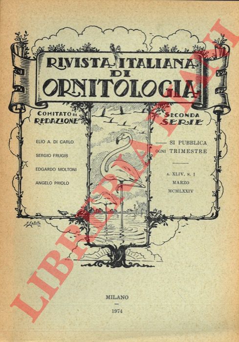 R.I.O. - AA.VV. - - Rivista Italiana di Ornitologia. Seconda Serie. 1974.