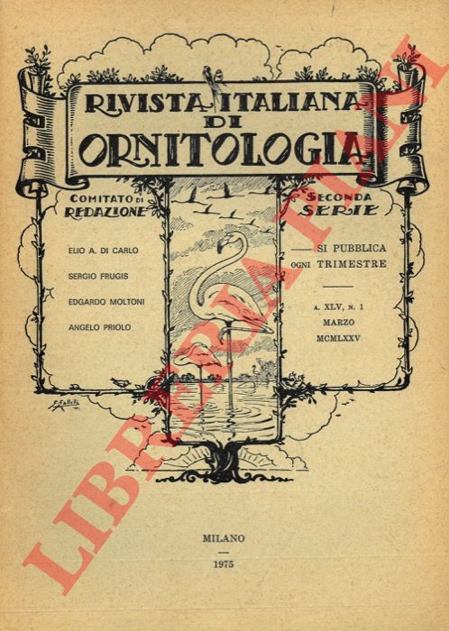 R.I.O. - AA.VV. - - Rivista Italiana di Ornitologia. Seconda Serie. 1975.