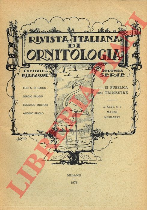 R.I.O. - AA.VV. - - Rivista Italiana di Ornitologia. Seconda Serie. 1976.