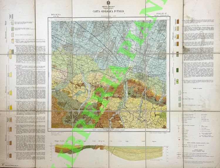- - Bologna. Carta geologica d'Italia. F. 87.
