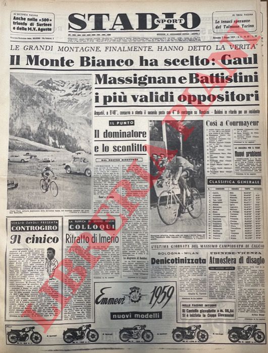 - - Il Monte Bianco ha scelto: Gaul. Massignan e Battistini i pi validi oppositori. Le grandi montagne finalmente, hanno detto la verit.