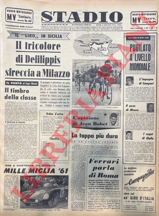 - - Vince Poblet. Tempesta sul giro: Massignan e Battistini distaccati, Baldini e Hoevenaars costretti ad abbandonare.