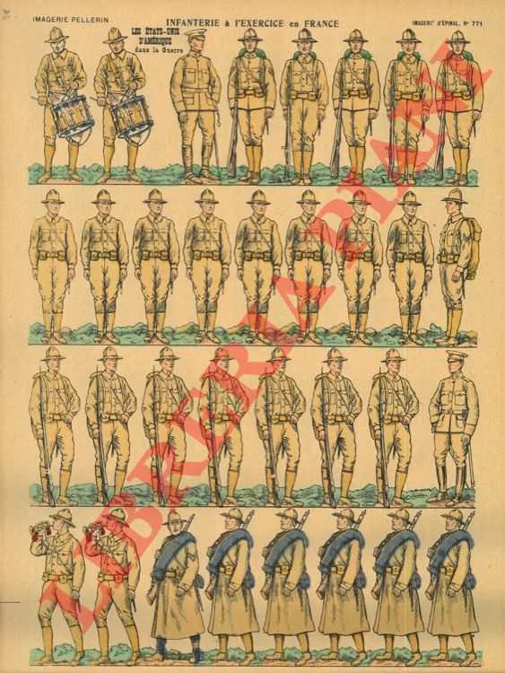 - - Infanterie  l'exercice en France.