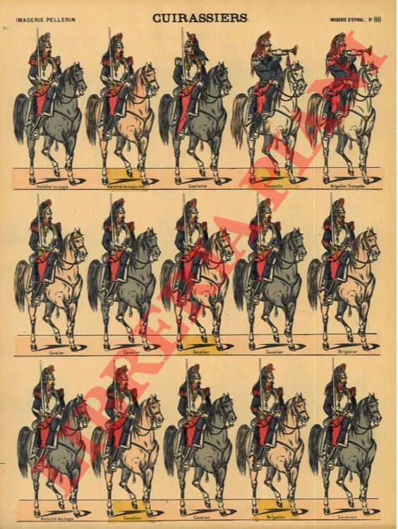 - - Cuirassiers (a cavallo).