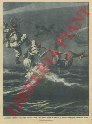 BELTRAME A. - - Perdita della nave da guerra francese Nive diretta in Marocco.
