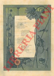 GALLI R. - - Illustrazione a colori con poesia 