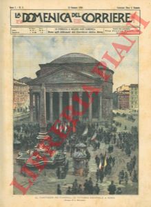 BELTRAME A. - - I funerali di Vittorio Emanuele al Pantheon di Roma.