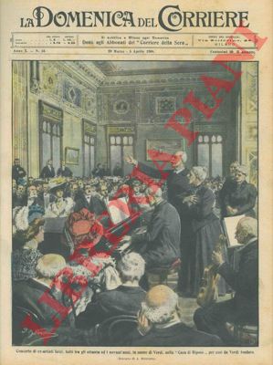 BELTRAME A. - - Nella casa di riposo istituita da Verdi si tiene un concerto di vecchi artisti in suo onore.
