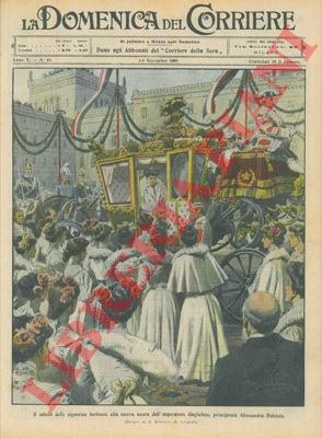 BELTRAME A. - - Saluto delle signorine berlinesi alla nuova nuora dell'imperatore Guglielmo.