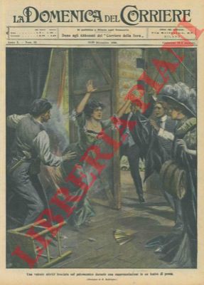 BELTRAME A. - - L'attrice Rosa Fiala avvolta dalle fiamme in teatro a Basilea.