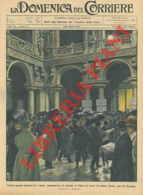 BELTRAME A. - - Proclamazione dei deputati di Milano nel cortile di Palazzo Marino.