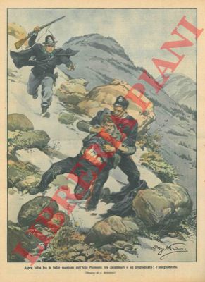 BELTRAME A. - - Inseguimento nelle montagne dell'alto Piemonte tra carabinieri e un pregiudicato.
