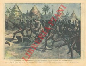 BELTRAME A. - - L'apparizione della prima bicicletta fra i cannibali in un villaggio dei Bangwa (Africa).