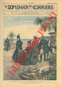 BELTRAME A. - - La vecchia regina Vittoria d'Inghilterra sulla Riviera, a Nizza.