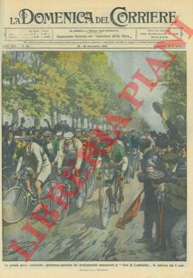 BELTRAME A. - - La partenza del Giro di Lombardia.