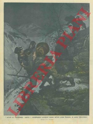 BELTRAME A. - - Durante una lotta avvenuta presso Dumenza (confine italo-svizzero) una guardia ed un contrabbandiere precipitano in un dirupo.