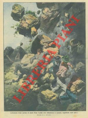 BELTRAME A. - - A Carrara lo sperone di un monte crolla seppellendo gli operai.