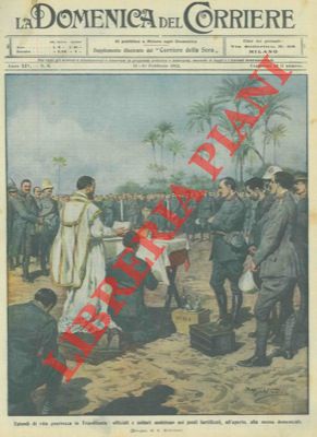 BELTRAME A. - - Messa domenicale per soldati e ufficiali in Tripolitania.