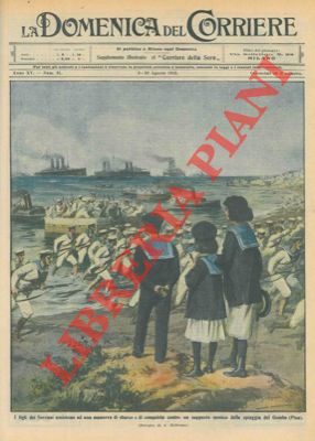 BELTRAME A. - - I figli dei sovrani assistono alle manovre sulla spiaggia del Gombo (Pisa).