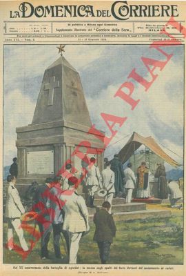 BELTRAME A. - - Nel XX anniversario della battaglia di Agordat, la messa sugli spalti del forte davanti al monumento dei caduti.