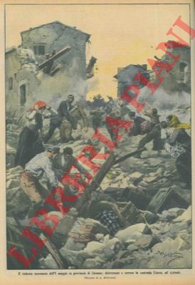 BELTRAME A. - - La distruzione del terremoto in contrada Linera ad Acireale.