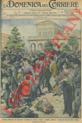 BELTRAME A. - - Partenza dell'eroico 11 bersaglieri da Napoli per Ancona.