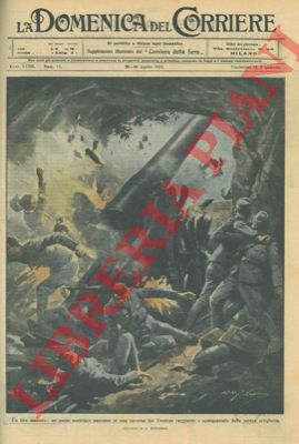 BELTRAME A. - - Un pezzo austriaco nascosto in una caverna del Trentino raggiunto e sconquassato dalla nostra artiglieria.