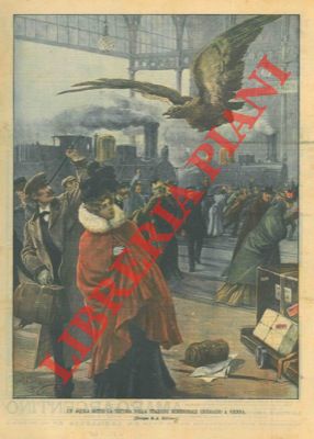 BELTRAME A. - - Un'aquila penetra sotto la tettoia della stazione ferroviaria di Vienna