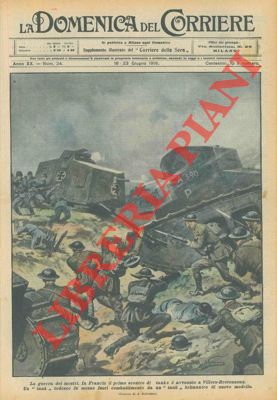 BELTRAME A. - - Tank tedesco messo fuori combattimento da tank britannico.