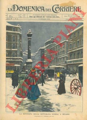 BELTRAME A. - - Grande nevicata a Milano.