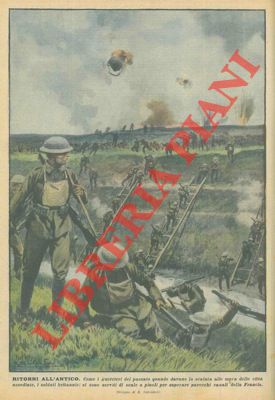 BELTRAME A. - - L'uso delle scale da parte dei militari inglesi per risalire i canali della Francia.