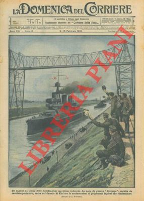 BELTRAME A. - - La nave da guerra inglese Hercules entra nel canale di Kiel seguita da un cacciatorpediniere.