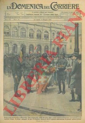 BELTRAME A. - - Una compagnia della Brigata Alpi festeggiata a Bruxelles.