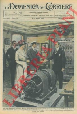 BELTRAME A. - - Guglielmo Marconi riceve  i sovrani di Spagna sull' 