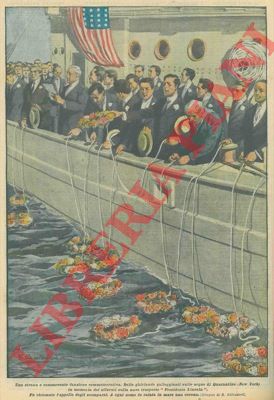 SALVADORI R. - - Ghirlande galleggianti sulle acque di Quarantine in memoria dei silurati sulla nave trasporto 