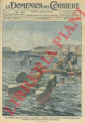 BELTRAME A. - - I nuovissimi apparecchi sportivi (gli idrocicli) formano la distrazione dei bagnanti di Capri e Sorrento.