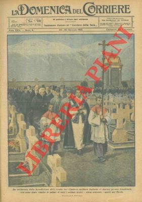 BELTRAME A. - - Benedizione del cimitero militare italiano a Amras (Innsbruck) dove sono state raccolte le salme dei caduti nel Tirolo.