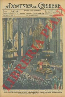 BELTRAME A. - - La cerimonia funebre nel Duomo per la morte dell'Arcivescovo Cardinale Ferrari.
